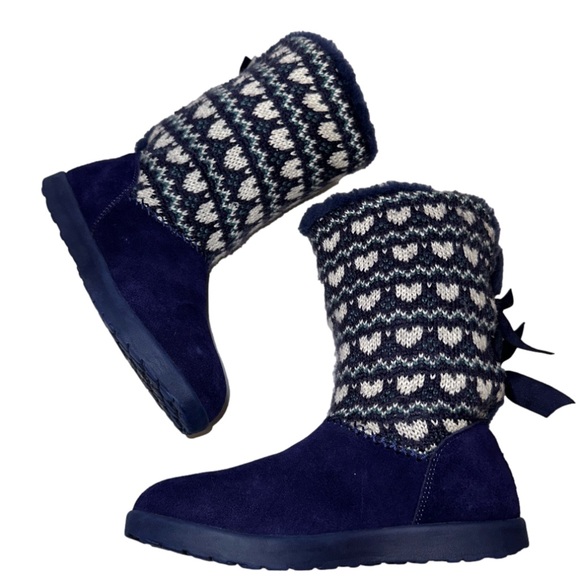 UGG Australia Heart Knotty Fair Isle Boots Size 4❤️ - Picture 14 of 14